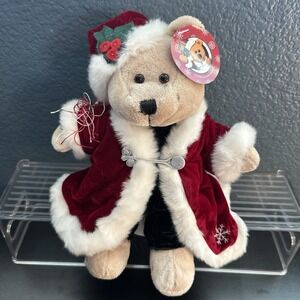 Vintage 2004 Starbucks 36th Ed Bearista Bear Girl with Christmas Santa Coat/Hat